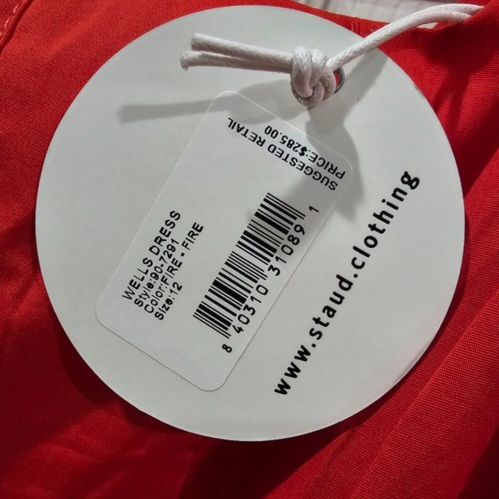 Staud Wells Fire Midi Dress - Picture 6 of 9